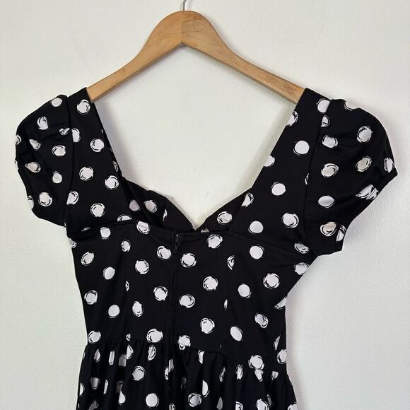 Stop Staring Women’s Jitterbug 1950s Retro Pinup Rockabilly Black and White Swin - Picture 4 of 9